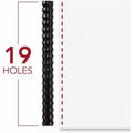ACCO GBC CombBind Binding Spines, Black, 8 1/2" Width x 11" Length, 100 / Box, GBC4000104