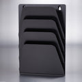 Officemate 21505 Wall File Holder, Letter/Legal, 7 Pockets, Black, OIC21505