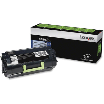 Xerox Lexmark Unison 521HL Original High Yield Laser Toner Cartridge - Black -, LEX52D1H0L
