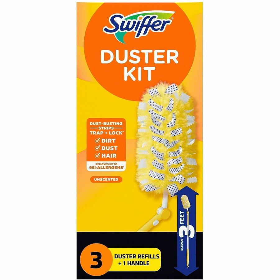Swiffer 360 Dusters Extender Kit, White, MicroFiber, 1 Kit, PGC82074