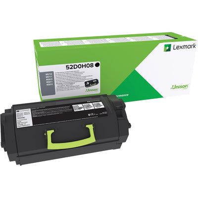 Xerox Lexmark Original High Yield Laser Toner Cartridge - Black -, LEX52D0H08