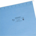 Smead 1/3 Tab Cut Letter Recycled Hanging Folder, Yellow, 8 1/2" Width x 11" Length, 25 / Box, SMD64020