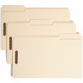 Smead 1/3 Tab Cut Legal Recycled Fastener Folder, Manila, 8 1/2" Width x 14" Length, 50 / Box, SMD19600