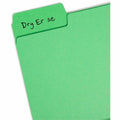 Smead SuperTab 1/3 Tab Cut Letter Recycled Top Tab File Folder, Yellow, 8 1/2" Width x 11" Length, 24 / Pack, SMD10480