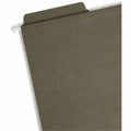 Smead FasTab 1/3 Tab Cut Letter Recycled Hanging Folder, Standard Green, 8 1/2" Width x 11" Length, 20 / Box, SMD64037