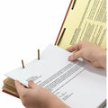 Smead 2/5 Tab Cut Letter Recycled Classification Folder, Red, 8 1/2" Width x 11" Length, 10 / Box, SMD14099