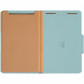 Smead 2/5 Tab Cut Legal Recycled Classification Folder, Blue, 8 1/2" Width x 14" Length, 10 / Box, SMD19090