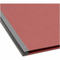 Smead 2/5 Tab Cut Legal Recycled Classification Folder, Red, 8 1/2" Width x 14" Length, 10 / Box, SMD19099