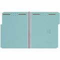 Smead 1/3 Tab Cut Letter Recycled Fastener Folder, Blue, 8 1/2" Width x 11" Length, 25 / Box, SMD15000