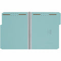 Smead 1/3 Tab Cut Letter Recycled Fastener Folder, Blue, 8 1/2" Width x 11" Length, 25 / Box, SMD15000