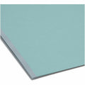 Smead 1/3 Tab Cut Letter Recycled Fastener Folder, Blue, 8 1/2" Width x 11" Length, 25 / Box, SMD15001