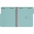 Smead 1/3 Tab Cut Letter Recycled Fastener Folder, Blue, 8 1/2" Width x 11" Length, 25 / Box, SMD15002