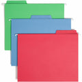 Smead FasTab 1/3 Tab Cut Letter Recycled Hanging Folder, Red, 8 1/2" Width x 11" Length, 18 / Box, SMD64031
