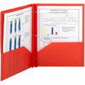 Smead Letter Pocket Folder, Red, 8 1/2" Width x 11" Length, 25 / Box, SMD87727