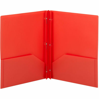 Smead Letter Pocket Folder, Red, 8 1/2" Width x 11" Length, 25 / Box, SMD87727