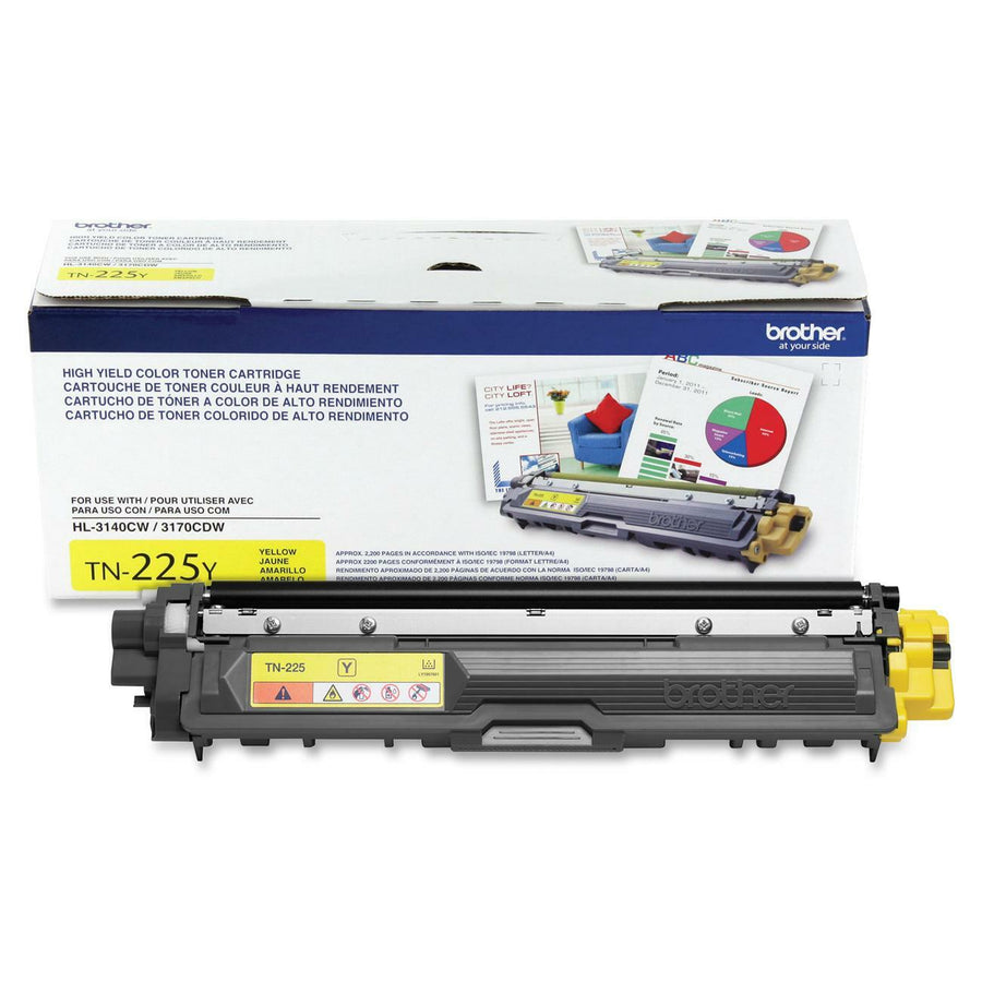 Brother Original High Yield Laser Toner Cartridge - Yellow -, /BX 4BX/CT — view 1