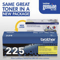 Brother TN225Y Original High Yield Laser Toner Cartridge - Yellow -, BRTTN225Y