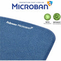 Fellowes PlushTouch Microban Mouse Pad Wrist Rest, Blue, FEL9287301
