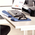 Fellowes PlushTouch Microban Keyboard Wrist Rest, Blue, FEL9287401