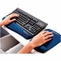 Fellowes PlushTouch Microban Keyboard Wrist Rest, Blue, FEL9287401