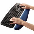 Fellowes PlushTouch Microban Keyboard Wrist Rest, Blue, FEL9287401