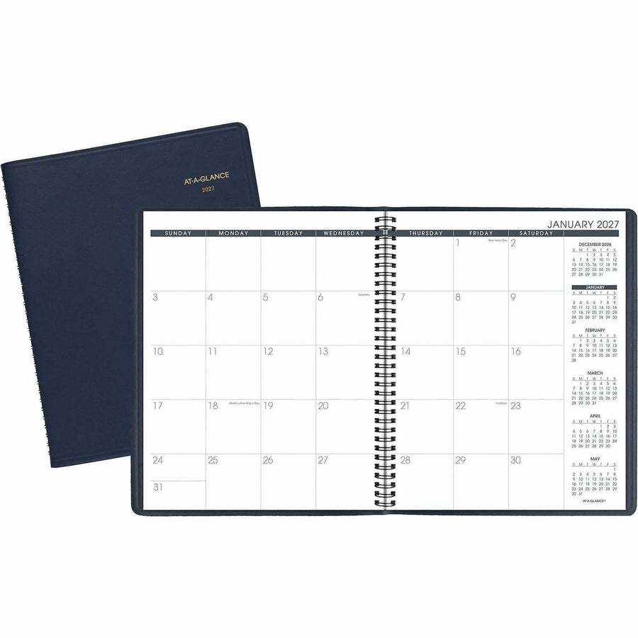 ACCO At-A-Glance Planner, Navy, 9", 6EA/BX 6BX/CT — view 1