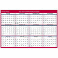 ACCO At-A-Glance Erasable Two-sided Wall Calendar, Blue, 48", AAGPM36AP28
