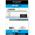 ACCO At-A-Glance Daily Planner One Page Per Day Refill, Loose-Leaf, Desk Size, White, 5 1/2", AAG481125