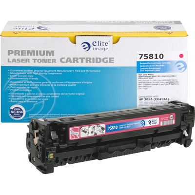 Elite Image Remanufactured Laser Toner Cartridge 305A (CE413A) - Magenta -, ELI75810