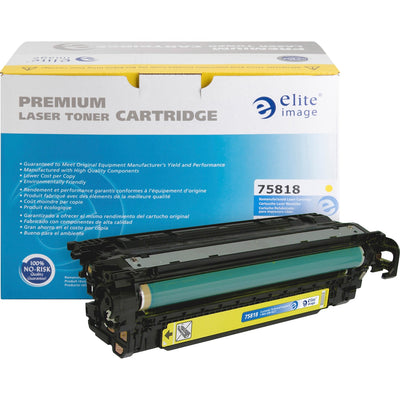 Elite Image Remanufactured Laser Toner Cartridge 507A (CE402A) - Yellow -, ELI75818