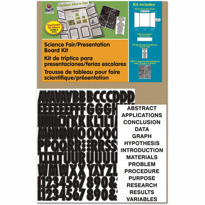 Dixon Ticonderoga Pacon Science Fair Presentation Board, White, 1 Kit, PAC3793