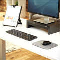 Fellowes Microban Mouse Pad, Graphite, FEL5934001