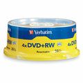Verbatim America 94834 DVD Rewritable Media - DVD+RW - 4x - 4.70 GB - 30 / Pack - Silver, VER94834