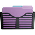 Lorell Cubicle Pocket File, Black, LLR80663