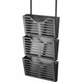 Lorell Hanging Triple Pocket File Set, Black, LLR80666