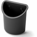 Lorell Recycled Mounting Pencil Cup, Black, LLR80668
