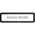 Lorell Recycled Cubicle Nameplate, Black, LLR80669
