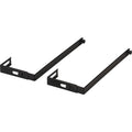 Lorell Partition Hangers, Black, 1 Pair, LLR80674