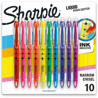 Newell Sharpie Accent Highlighter - Liquid Pen, 10 / Set, SAN24415PP