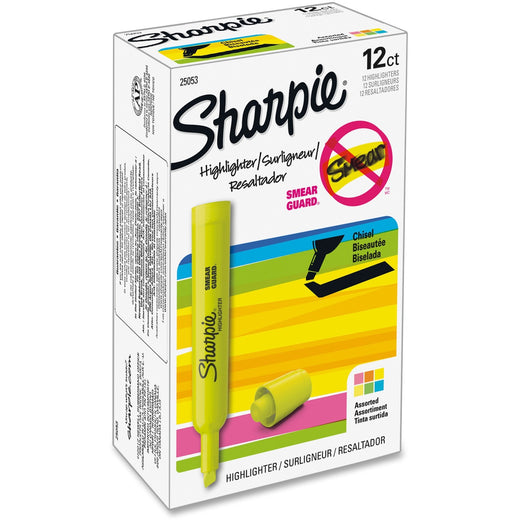 Sharpie SmearGuard Tank Style Highlighters, 1 Set