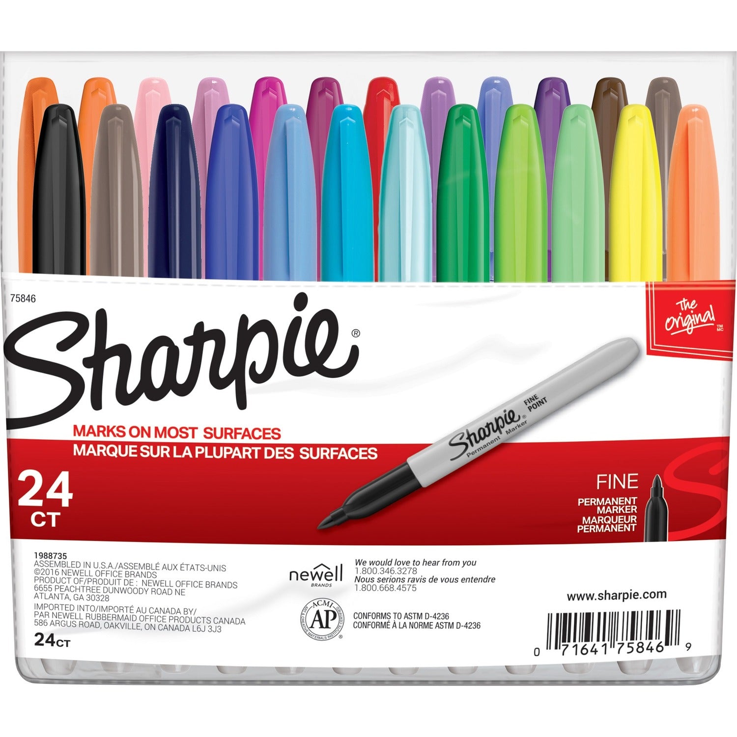 Sharpie Fine Point Permanent Marker, 1 Set