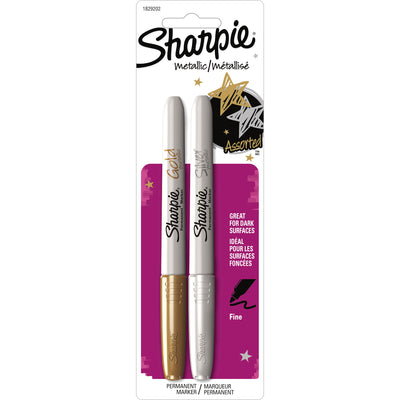 Newell Sharpie Metallic Fine Point Permanent Marker, 2 / Set, SAN1829202