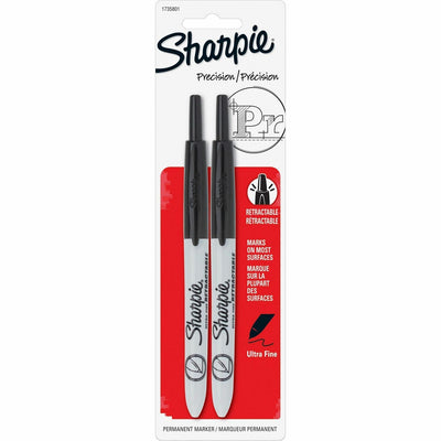 Newell Sharpie Retractable Ultra-Fine Point Permanent Markers, 2 / Pack, SAN1735801