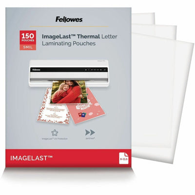 Fellowes ImageLast Jam-Free Premium Thermal Laminating Pouches, Clear, 1 Pack, FEL5204007