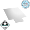 Floortex Computex Anti-Static Vinyl Lipped Chair Mat for Carpets up to 3/8" - 36" x 48", Clear, FLR319226LV