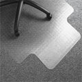 Floortex Computex Anti-Static Vinyl Lipped Chair Mat for Carpets up to 3/8" - 36" x 48", Clear, FLR319226LV