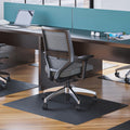 Deflecto Black EconoMat for Hard Floors, DEFCM21442FBLK