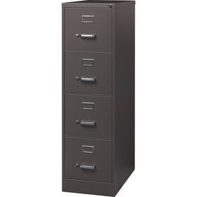 Lorell Fortress Series 26-1/2" Commercial-Grade Vertical File Cabinet, Medium Tone, LLR60155