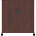 Lorell Mobile Machine Stand with Shelf, Mahogany, LLR60268