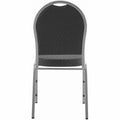 Lorell Round High-Back Upholstered Stack Chairs, 4 / Carton, LLR62525